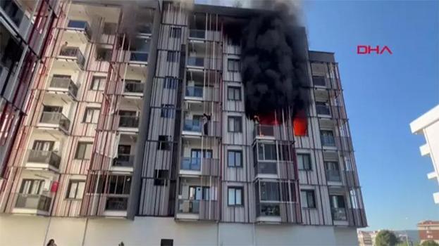 Sitede yangın paniği: 10 kişi hastanelik oldu