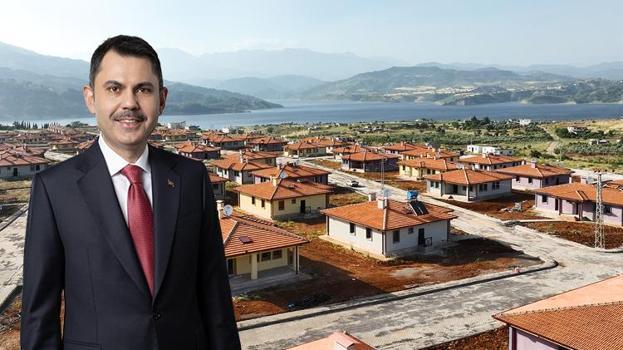 Bakan Kurum: Yıl sonunda tüm kardeşlerimiz evlerinde olacak! Göl manzaralı köy evleri tamamlandı