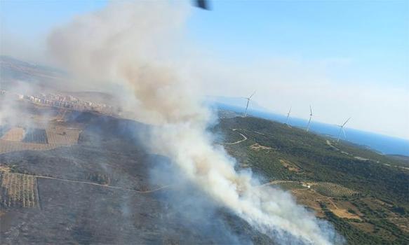 İzmir'deki orman yangını ikinci gününde! Müdahale sürüyor