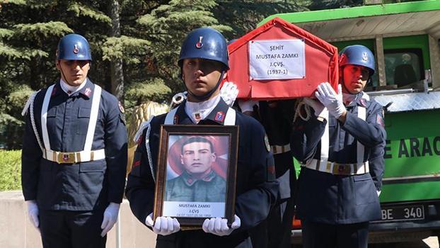 67 yıl önce Mardin'de şehit olup defnedilen askerin naaşı, Çankırı'ya nakledildi