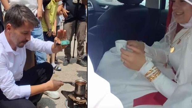 Manisa'da damada yapmadıklarını bırakmadılar! Biberonla süt içti, kahve yaptı: Düğün değil sınav