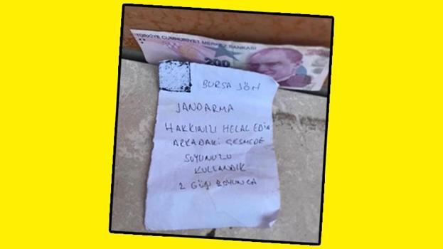 Bilecik'te duygulandıran not! Hem yangını söndürdüler hem de suyun parasını bıraktılar