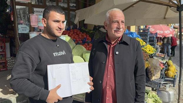 Tokat'ta gizli bir hayırsever bakkalın veresiye defterini kapattı