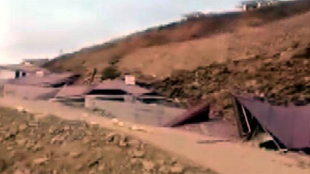 Kahramanmaraş Onikişubat’ta heyelan 10 ev toprak altında kaldı