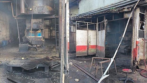 Afyonkarahisar'da yağ fabrikasındaki patlamada 10 kişi yaralandı