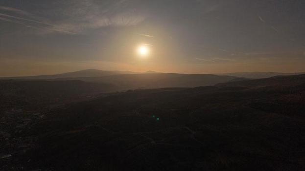 Çankırı’da gün batımı kartpostallık manzara oluşturdu