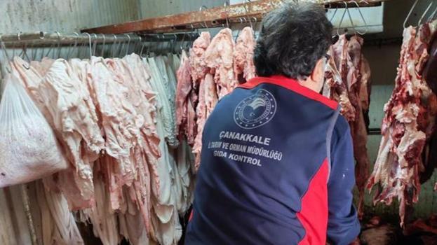 Çanakkale'deki denetimlerde korkunç manzaralar! Vatandaşa bu etleri yedirmişler