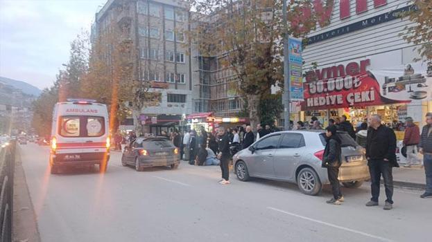 Amasya'da motosiklet ile otomobil çarpıştı; 1 yaralı