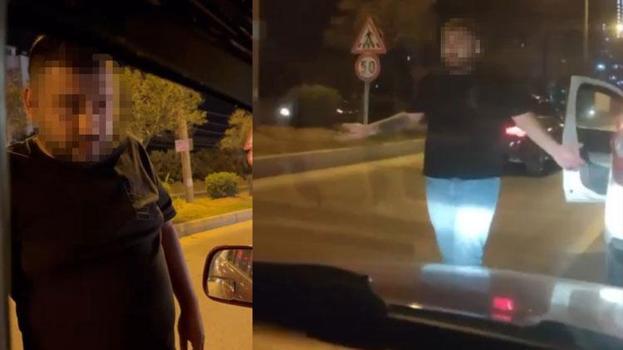 Mersin’de trafikte tartıştığı kişilere yumruk atıp, tabancayla ateş açan kişinin görüntüleri ortaya çıktı