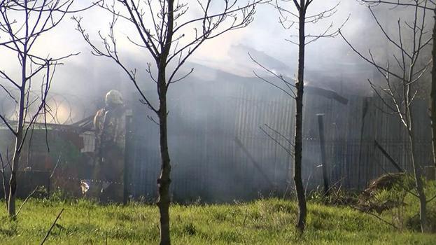 Üniversite bahçesinde korku dolu anlar! Bir anda dumanlar yükseldi