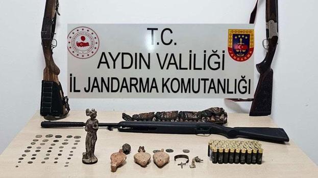 ‘Anadolu Mirası’ operasyonu! Aydın’ın iki ilçesinde çok sayıda tarihi eser ele geçirildi