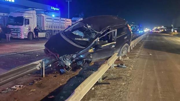 Payas-Dörtyol D817 Karayolu’nda refüje çıkan otomobilin sürücüsü yaralandı