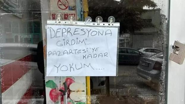 Niğde'de dükkanının camına yapıştırdı, görenler inanamadı: Depresyona girdim, yokum