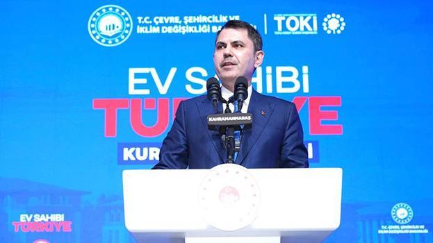 Bakan Kurum: 6 Şubat sonrası 455 bin konutu teslim ettik