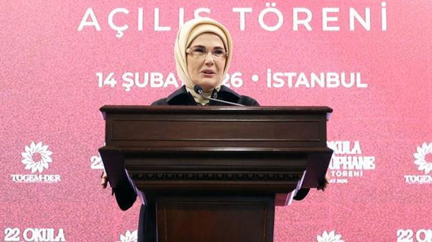 Emine Erdoğan: Kütüphane okulların kalbidir, ruhudur, can damarıdır