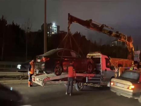 İstanbul'da korku dolu anlar: 1 tır 4 araç kaza yaptı! 5 yaralı