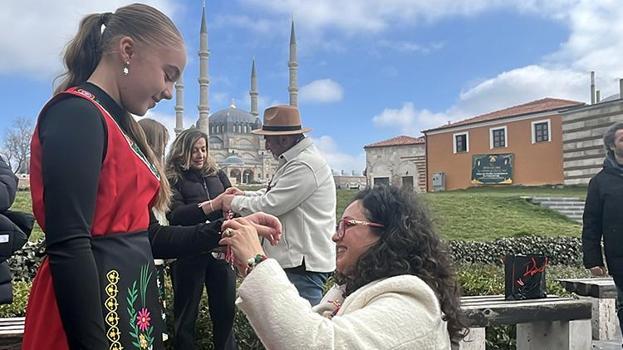 Edirne'de 'marteniçka'lar takıldı! 'Baba Marta' etkinliği gerçekleştirildi