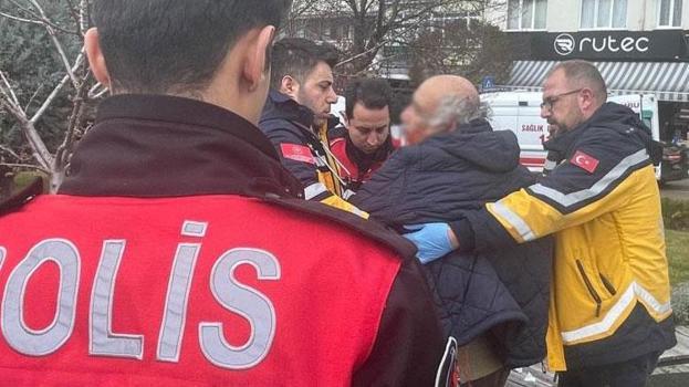 Üniversite öğrencisine tacizde bulunduğu iddia edilen yaşlı adam hastanelik oldu