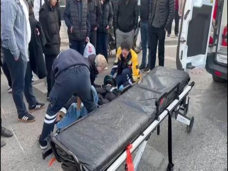 Yayaya çarpmamak için hayatından oluyordu!