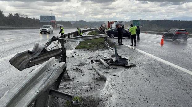 Kuzey Marmara Otoyolu’nda zincirleme kaza