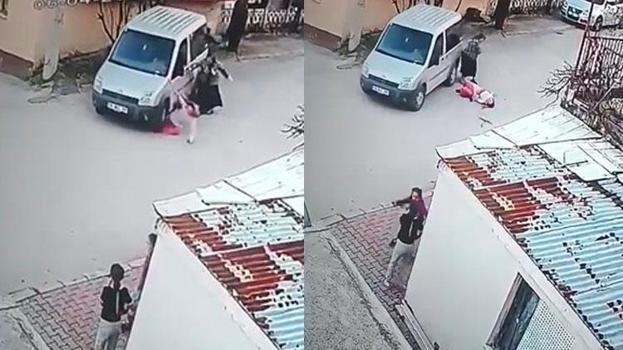 Bolu'da tartıştığı eşine aracıyla çarpıp ayaklarını ezdi; o anlar kamerada