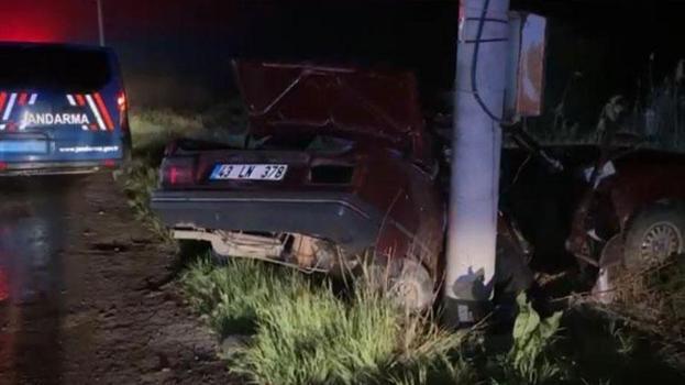 Kütahya'da feci kazada sürücü hayatını kaybetti