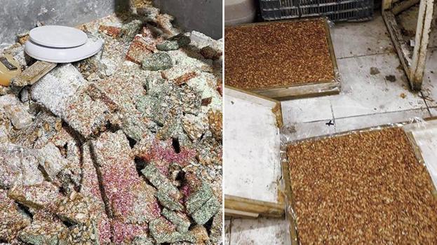 Evden kötü kokular geldiğini fark eden zabıtalar harekete geçti! Mide bulandıran imalathane