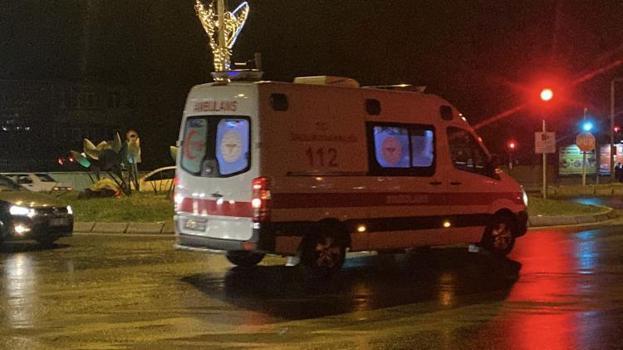 Otomobil ile motosikletin çarpışması sonucu 1 kişi yaralandı