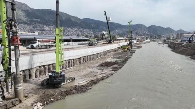 Hatay'da Asi Nehri ıslah ve taşkın önleme projesinde çalışmalar sürüyor