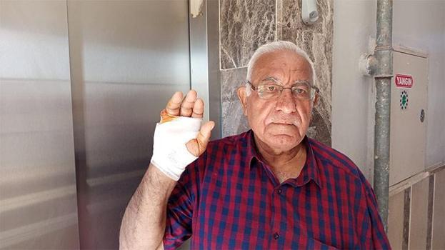 Hatay'da akılalmaz olay! Asansörde 70 yaşındaki komşusunun parmağını ısırarak kopardı