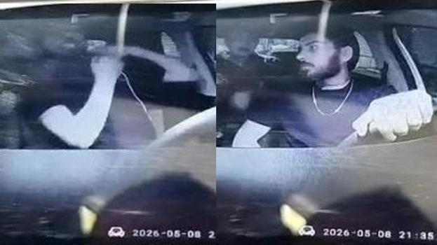 Darp edilen taksici gasp edildi, hastanelik oldu: O anlar kamerada