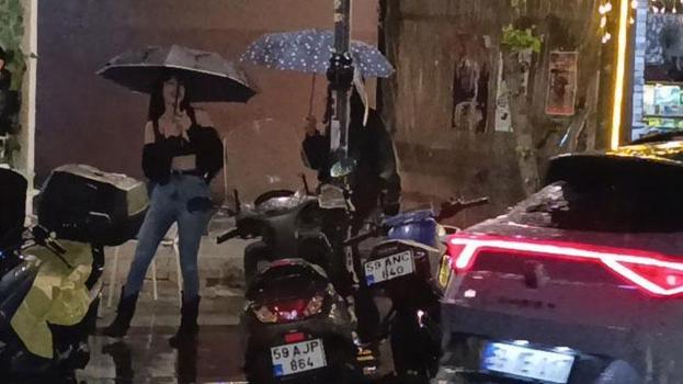 Süleymanpaşa’da gece saatlerinde sağanak yağış etkili oldu