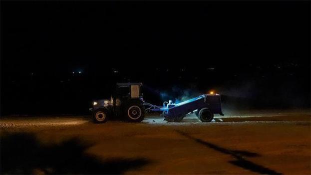 Didim’de gece mesaisi: Altınkum sahili yenileniyor