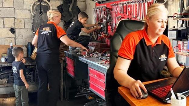 Şırnak'ta herkes onu konuşuyor! Eşine yardım için başladı, şimdi motor ustası oldu