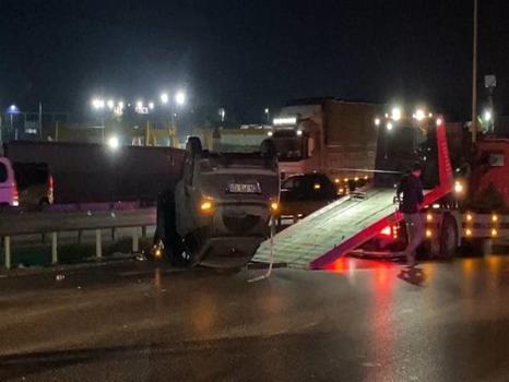 Arnavutköy'de korkunç kaza: 4 araç birbirine girdi