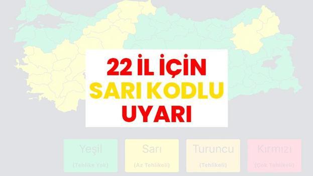 SON DAKİKA: 22 İL İÇİN SARI KODLU UYARI | Bakanlık haritayı paylaştı: Gök gürültülü sağanak geliyor! Hangi illerde yağış var? İşte Meteoroloji verilerine göre hava durumu