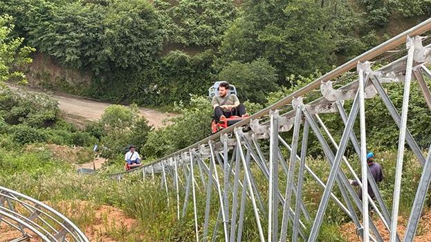 Yomra'da 300 milyon TL'lik adrenalin yatırımı! Saatte 40 kilometre hıza ulaşıyor, Karadeniz’in en uzun macera parkurunda sona gelindi