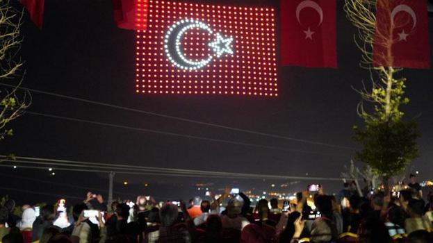 Hz. Nuh’u Anma Merasimi’nde Şırnak’ta ışıklı dron gösterisi