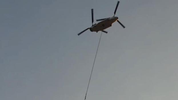 Türkiye'nin en büyük yangın söndürme helikopteri Aydın'da sahaya indi