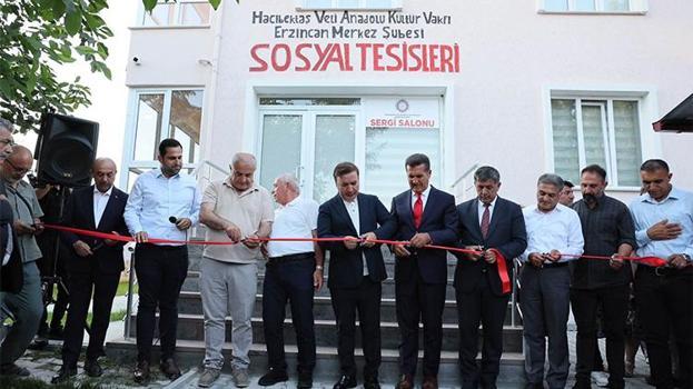 Erzincan'da Hacı Bektaş Veli Anadolu Kültür Vakfı sosyal tesisi hizmete açıldı