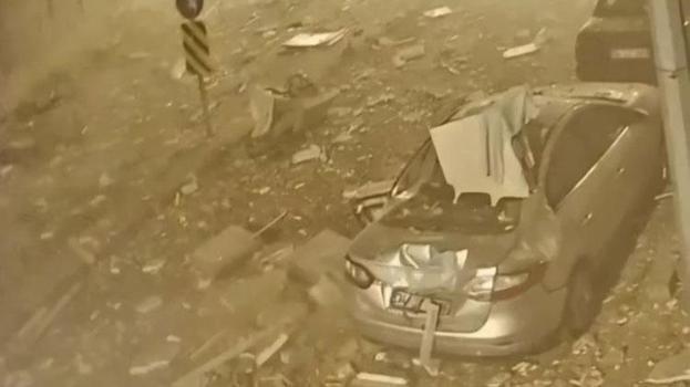 Çorlu'da patlamada saniyelerle kurtulmuşlar: O anlar kamerada