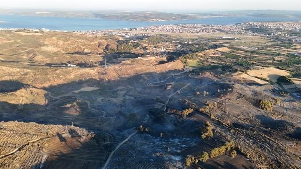 Gün ağarınca facia ortaya çıktı: Yangından geriye kalanlar görüntünlendi