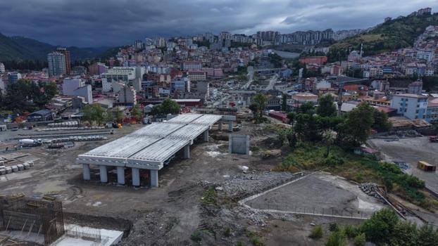 Trabzon'da silüeti göründü: Proje yükselmeye başladı