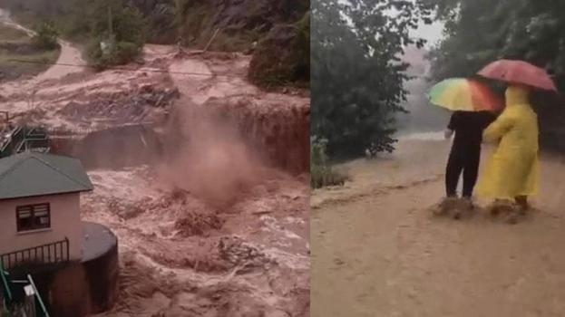 Şiddetli yağış etkili oldu, dereler taştı su baskınları oluştu
