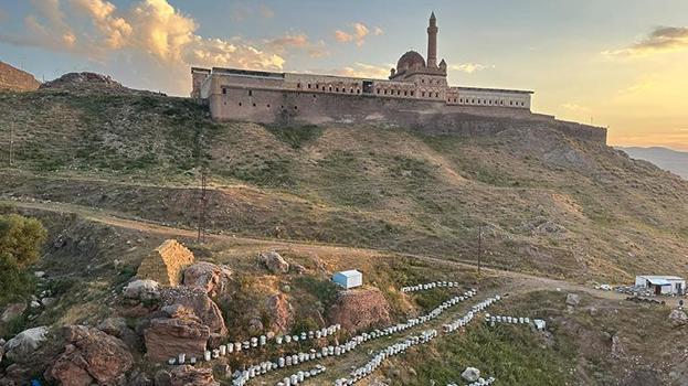 İshak Paşa Sarayı’nın Eteklerinde altın hasadı yapılıyor: Turistler fotoğraf çektirmek için yarışıyor!