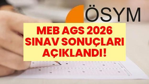 SON DAKİKA: AGS SONUÇLARI SORGULAMA 2026 | MEB AGS sınav sonuçları açıklandı!