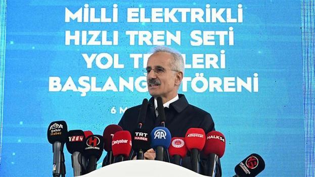 Milli Elektrikli Hızlı Tren 250 kilometre hıza ulaştı