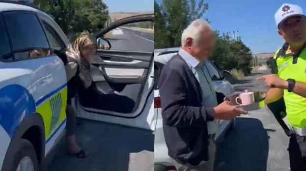 Eşini yolda bıraktı polisten 'evde bulaşık yıkama cezası' aldı
