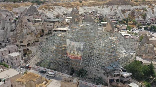 UNESCO Mirası Kapadokya’da riskli peribacaları için harekete geçildi