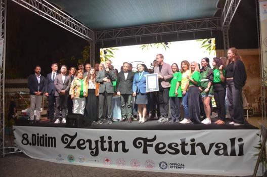 Didim’de zeytinyağıyla 'Guinness Rekor' denemesi kırıldı